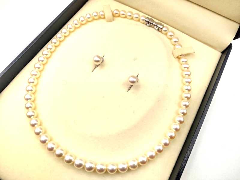 タサキ買取 パールネックレス&ピアス 